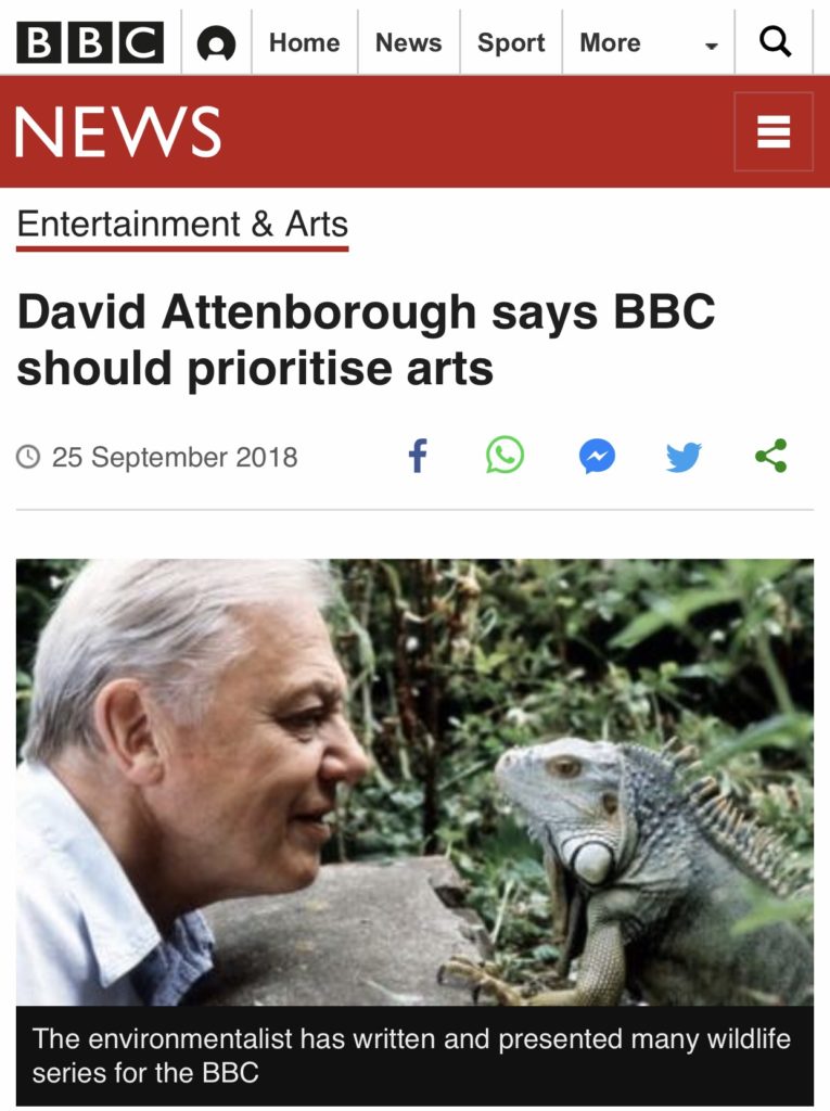 David Attenborough Arts