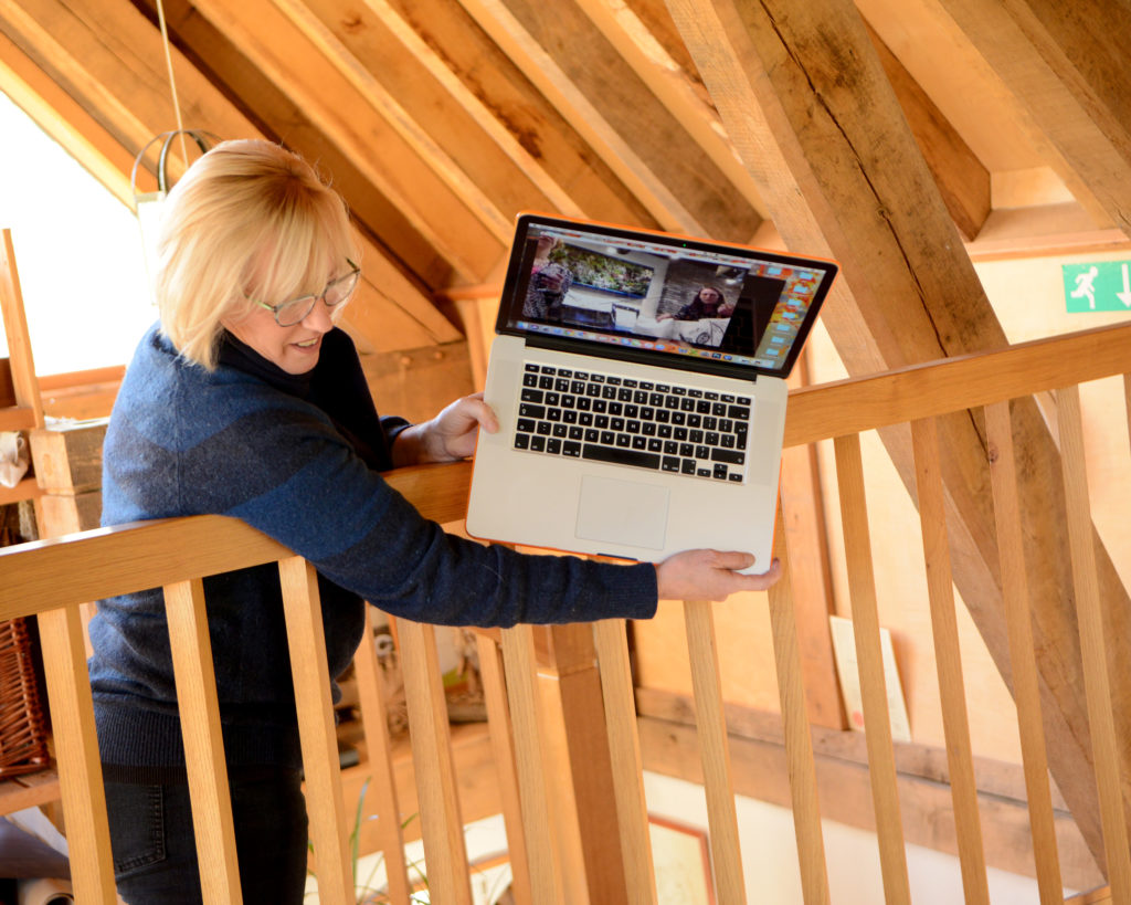 Artist Hilary Baker Skyping With Us From Ruskin Land, Bewdley!