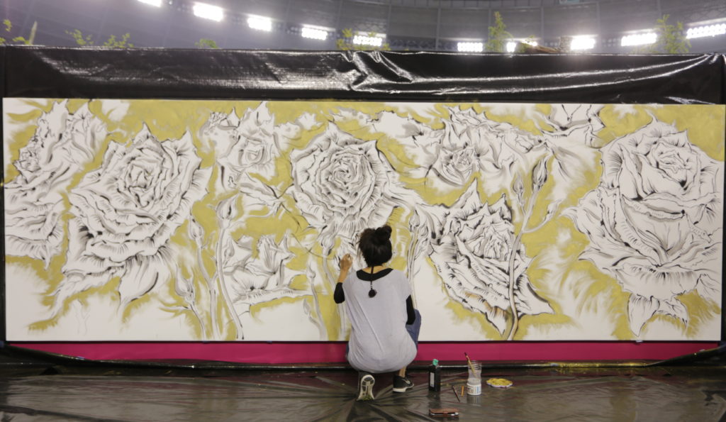 Japan International Rose & Gardening Show 6M Main Stage Mural